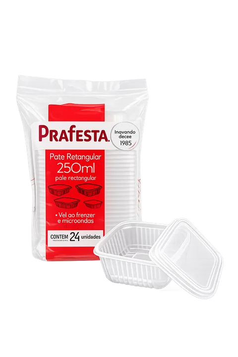 Kit Pote Retangular 250ml