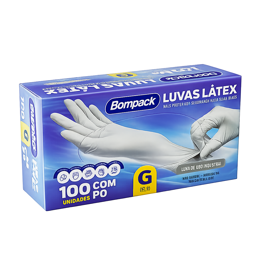 Luva Látex c/pó
