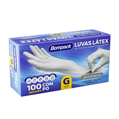 Luva Látex c/pó