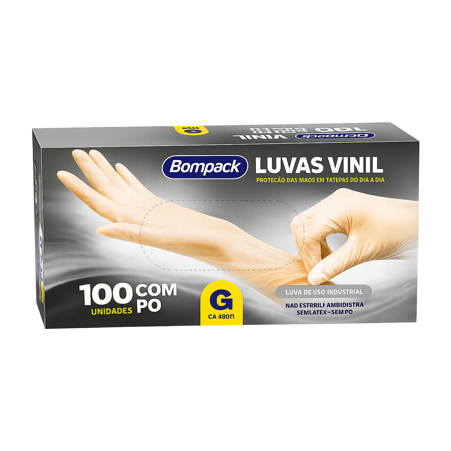 Luva Vinil c/pó