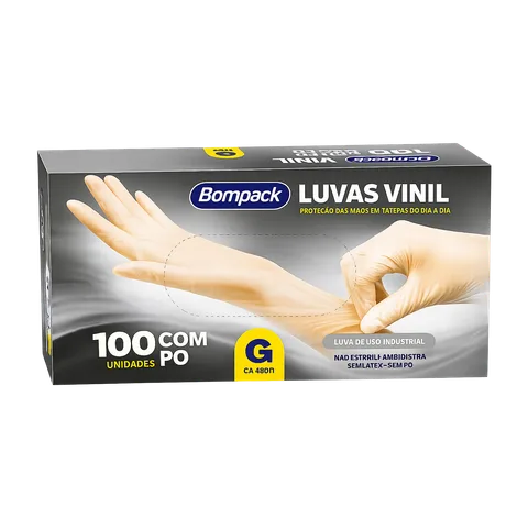 Luva Vinil c/pó