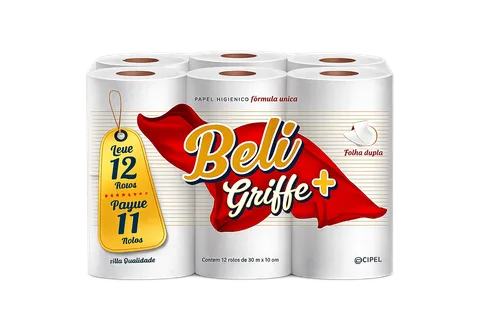 Papel Higiênico Beligriffe c/12