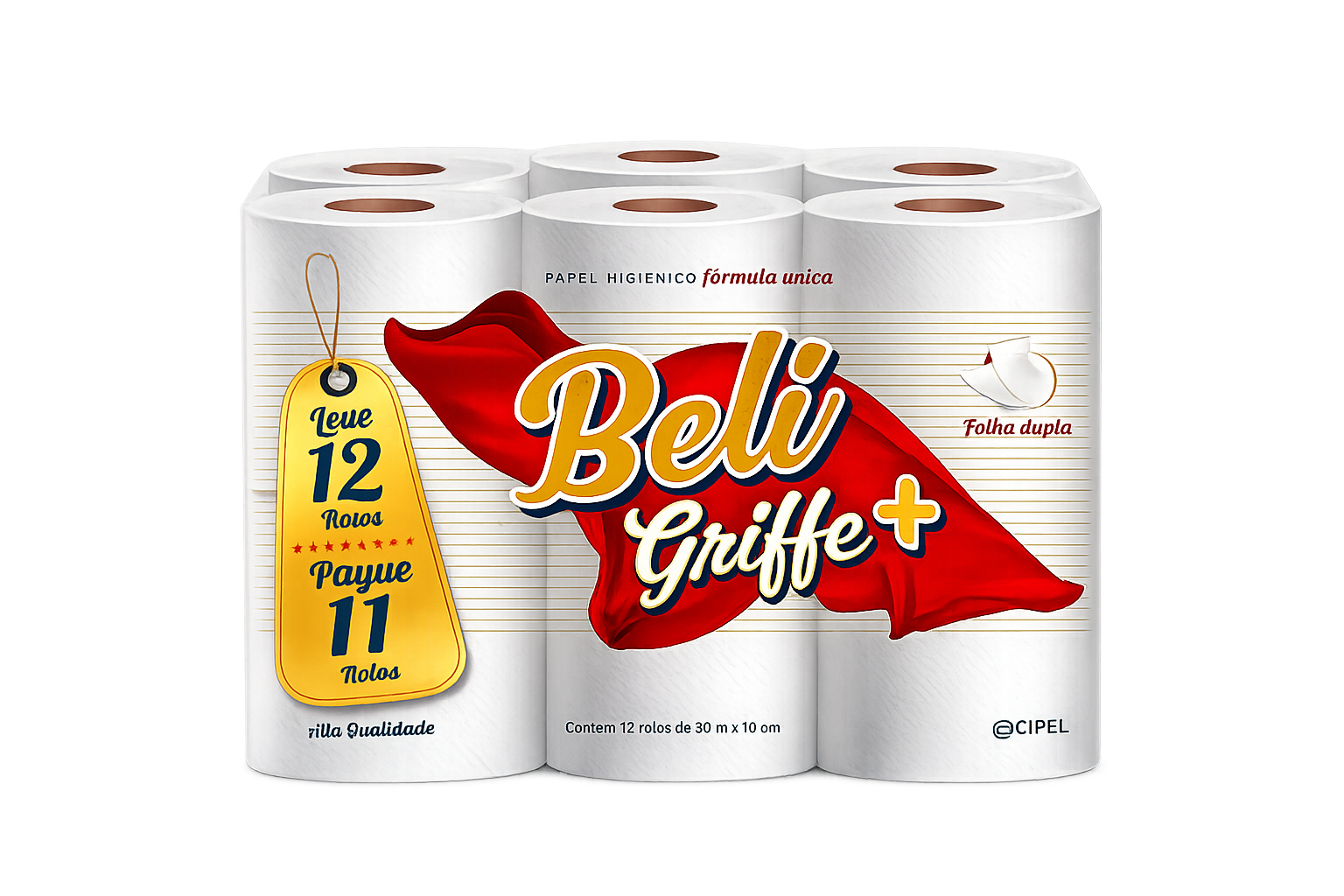 Papel Higiênico Beligriffe c/12