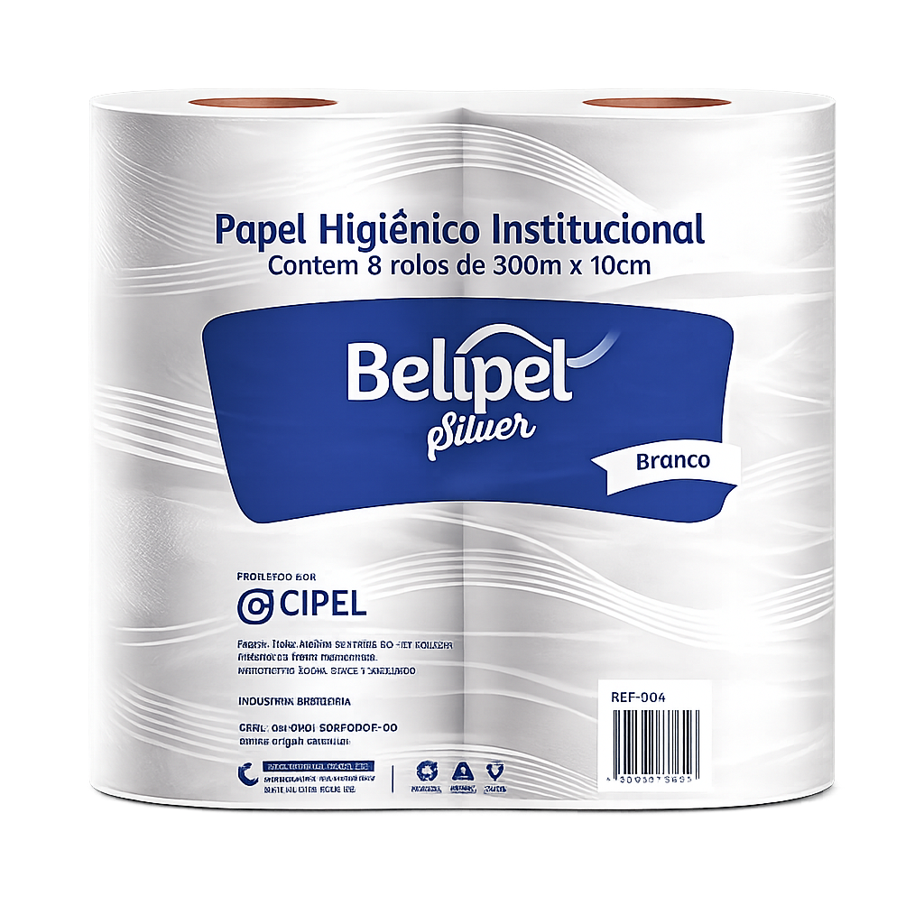 Papel Higiênico Rolão Silver 300m