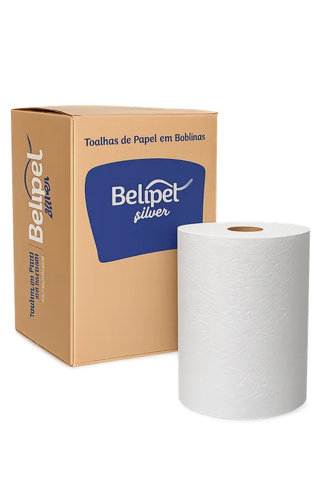 Toalha de Papel Bobina Silver
